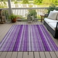 thumbnail image 6 of Addison Rugs Chantille Indoor/Outdoor Transitional Stripes Purple Washable Rectangle Rug, 3' x 5', 6 of 6