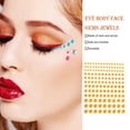 thumbnail image 2 of Seitruly Ojo cuerpo cara gemas pegatinas de diamantes de imitación autoadhesivo sin pegamento maquillaje joyería accesorio DIY fiesta favores para Tratamientos faciales Amarillo Seitruly CE013625-05B, 2 of 6
