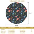 thumbnail image 3 of Pioneer Flower Floral Print Pattern Round Tablecloth 60 X 60 Inch, Wrinkle Resistant Wipeable Table Cloth for Kitchen Dining Picnic Patio Party, 3 of 6