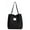 Black, variant on Corduroy Totes Bag, FITDON Shoulder Handbags Big Capacity Shopping Bag for Women Girls