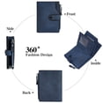thumbnail image 5 of LOUEBICA Wallet for Men Large Capacity Leather RFID Blocking Trifold Wallet with 2 ID Windows and 15 Card Holders, 5 of 7