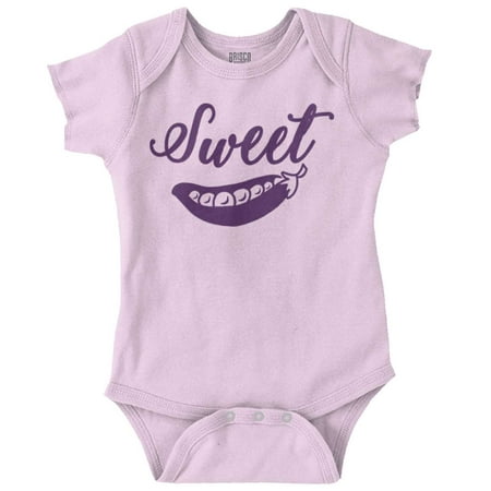 

Brisco Brands Sweet Pea Adorable Food Lover Baby Bodysuits for Girls