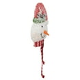 thumbnail image 4 of Northlight 22" Lighted Snowman Wearing a Red Frosted Hat with Pine Christmas Tree Topper, 4 of 6