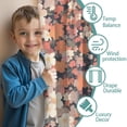 thumbnail image 3 of Blackout Kids Curtains,Pioneer Flower Childrens Insulated Curtains Set Of 2,Bedroom Essentials,Toddler Room Decor 52x63in(132x160cm), 3 of 4