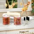thumbnail image 4 of Yayeee 2 Pack Qtip Holder Dispenser for Bathroom with Lid Cotton Swab Canister, Abstract Pink Flowers, 4 of 6