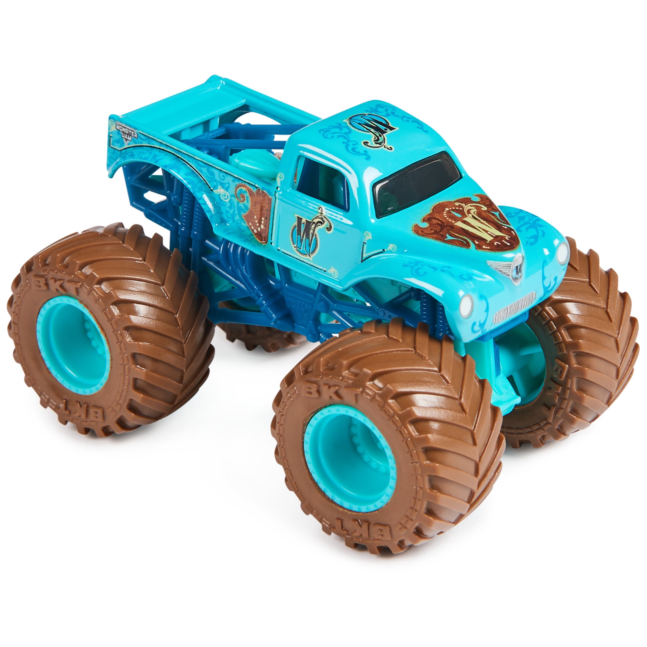 Monster Jam, Official Zombie Vs. Whiplash Die-Cast Monster Trucks, 1:64 Scale, Kids Toys for Boys Ages 3 and up