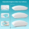 thumbnail image 3 of Cooling Pillows WGAKCED, espuma viscoelástica triturada, paquete de 2, 3 of 8