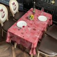 thumbnail image 5 of Christmas Rectangle Tableclothes Christmas Trees Tableclothes 60x102inch Polyester Washable Foldable and Durable Tablecloth for Kitchen Dining Room Living Room Parties, 5 of 5