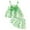 Green, variant on REDARER Summer Girls Sleeveless Bowknot Dot Prints Tops Shorts Two Piece Outfits Set for Kids,12-18 Months