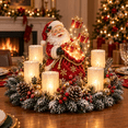 thumbnail image 5 of Christmas Lighted Centerpiece with Flameless Candle Glow, Indoor Christmas Table Centerpiece, Outdoor Solar Lights for Yard, 5 of 8
