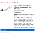 thumbnail image 2 of Engine Camshaft Position Sensor Connector - Compatible with 2003 - 2004 Saab 9-3, 2 of 2