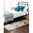 thumbnail image 3 of Rugs.com Blossom Collection Rug – 8 Ft Runner Ivory Medium Rug Perfect For Hallways, Entryways, 3 of 8