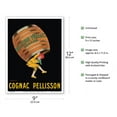 thumbnail image 2 of Cognac Brandy - Pellisson Père & Co. - Vintage France Advertising Poster by Leonetto Cappiello c.1907 - Master Art Print (Unframed) 9in x 12in, 2 of 4