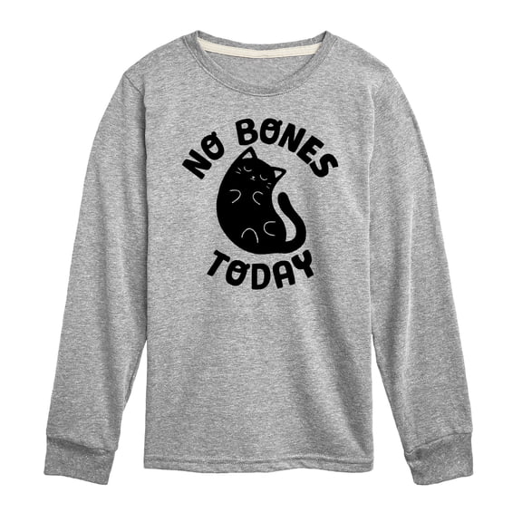 No Bones Today Melty Cat - Toddler And Youth Long Sleeve Graphic T-Shirt