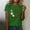 Green, variant on Lilgiuy National Pet Day Dog Paw Love Heart Print T-Shirt for Women 2024 New Solid Color Short Sleeve Dog Mom Graphic Tees Tops Oversized Crewneck Soft Shirts for Camp Travel(Black,M)