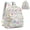 Ditsy Pastel Floral, variant on Galaxy Moon Star Print Quilted Backpack Purse Mini Casual Daypack for Women Fashion Shoulder Tote Bag