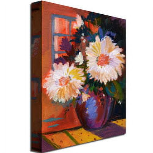 Trademark Art "Yellow Blue" Canvas Wall Art by Shelia Golden