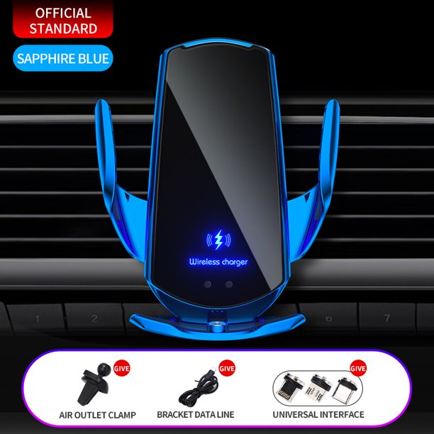 Cargador inalámbrico para coche de 100 W, soporte magnético automático para teléfono con montaje en coche para iPhone, Xiaomi, Samsung, carga rápida por inducción infrarroja Tan Jianjun unisex