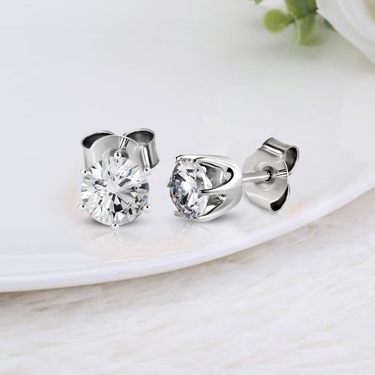 Amazon.com: 1 Carat | Platinum | IGI Certified Lab Grown Solitaire Diamond  Stud Earrings | Oval Shape Push Back Prong Setting Friendly Diamonds  Earrings | F-G Color, VS1-VS2 Clarity: Clothing, Shoes & Jewelry