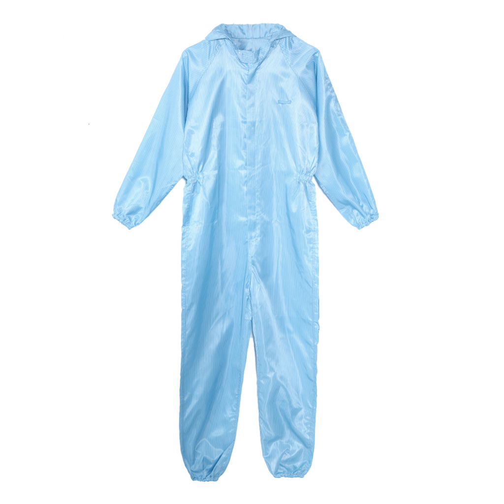 JUNTEX Antistatic Coveralls Clean Clothes Washable Hood Cleanroom Garments Dustproof Paint