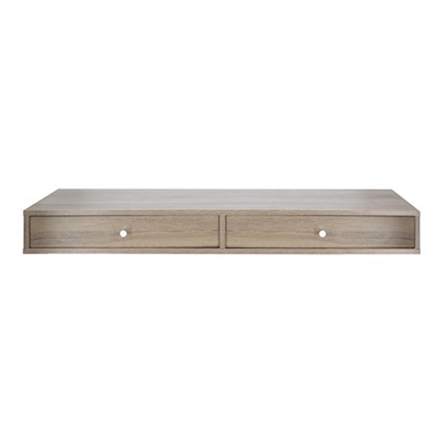 repisa doble cajón rustic oak 120x29x13 cm