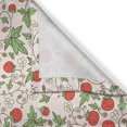 thumbnail image 3 of Ambesonne Strawberry Kitchen Curtains, Doodle Flower Branch, 55"x45", Fern Green Vermilion, 3 of 3