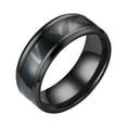 thumbnail image 1 of Frosted Silk Rhinestone Alloy Rings - Stainless Steel, US Sizes 6-13, Fashionable, Stress-Relief, Gift for Men/Women, 1 of 6