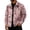 Pink, variant on GrmtClth Mens Leaf Camo Mid Season Daily Jacket Long Sleeve Snap Front Loose Silhouette Cool Weather Layering Outerwear Khaki L