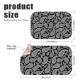 thumbnail image 3 of Paisley and Damask Black Pattern Bath Mat Set Of 2,Non-Slip Rug for Bathroom,Kitchen,Bedroom,Entrance, 30x17 and 23.5x15.7 Inches, 3 of 5