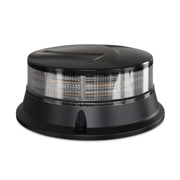 Luz estroboscópica Agrieyes, lente ahumada de 4.2 pulgadas, ámbar, 12-24 V