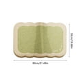 thumbnail image 3 of Non Slip Shower Mat 50 cm x 80 cm Water Absorbent Polyester Rug with Rubber Back for Bathroom, Shower, or Entryway, 3 of 6
