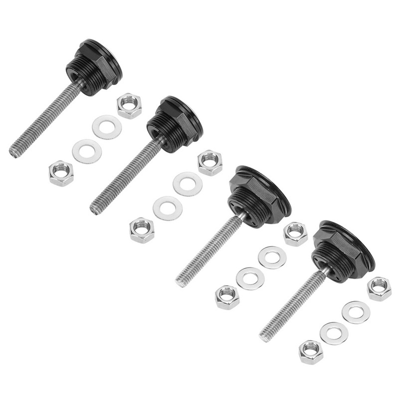 Aluminium Alloy Universal Hood Pin Bonnet Lock Quick Release Push Button Bumper Clip