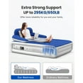 "iDOO 18"" Queen Size Air Mattress with Builtin Pump & Headboard