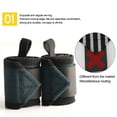thumbnail image 2 of Opolski 1 Pair Wrist Wraps with Thumb Loop Fastener Tape Design Powerlifting Weightlifting Wrist Braces, 2 of 8