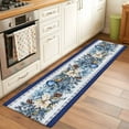 thumbnail image 2 of Navy Blue Christmas 2'x6' Runner Rugs for Hallway Kitchen Bedside Non Slip Washable, Poinsettia Xmas Ball Berry Winter Entryway Rug Runners with Rubber Backing, Long Carpet Runner for Laundry Room, 2 of 8