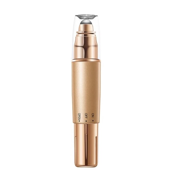 Xihbxyly Rodillo Facial, Masajeador de Ojos con Vibración de Alta Frecuencia, Instrumento de Belleza Dorado, Reafirmante y Nutritivo, Reduce Las Ojeras, Solución para El Cuidado de La Piel En Casa, F
