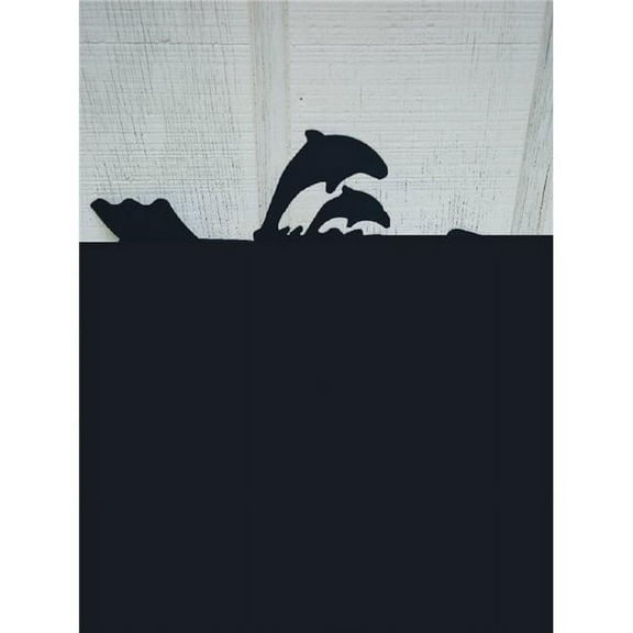 The Lazy Scroll Dolphin Roof Mount Weathervane