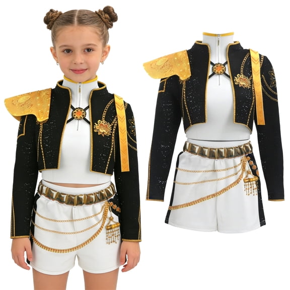Girls Skirt Set Costume K-Pop Suit For Halloween Party Outfits
