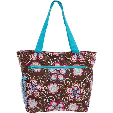 Large Weekender - Womens Large Print Beach Tote Shopper Weekender School Gym Travel Bag