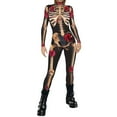 thumbnail image 3 of TAIAOJING Women Hallowmas Tight Jumpsuit Party Casual Graphic Print Long Sleeved Onesie, 3 of 3