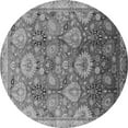 thumbnail image 1 of Ahgly Company Indoor Round Oriental Gray Industrial Area Rugs, 5' Round, 1 of 4