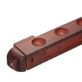 thumbnail image 4 of Uxcell Pool Cue Rack Wooden Billiard Cue Stick Rack Wall Mounted Stick Holder Holds 8 Cue Burgundy 1Pair, 4 of 5