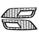 thumbnail image 2 of 2 Rejillas De Luz Antiniebla Del Parachoques Delantero De Panal Negro Para Audi A4 B8.5 2013-2016, 2 of 7