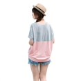 thumbnail image 3 of Zonghan Casual Batwing Short Sleeve T-Shirts Crew Neck Loose Tee Tops Blouses for Women, Girl, 3 of 6