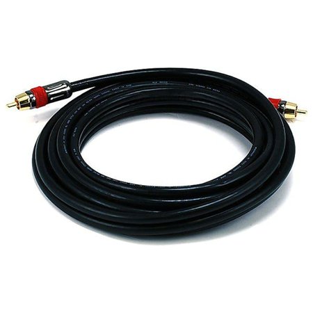 UPC: 0844660063063 | Monoprice 15  CL2 High-Quality RCA Male to Male Audio/Video Coaxial Cable Black 106306