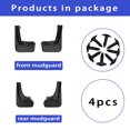 thumbnail image 6 of For BMW X5 M Sport 2019-2023 Mudguards Accessories, Front & Rear Mud Splash Guards, (Set Of 4) No Drilling Mudflaps-black, 6 of 6