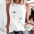 thumbnail image 2 of Womens Fashion Summer O Neck Sleeveless Casual Printed Tank Tops, 2 of 8