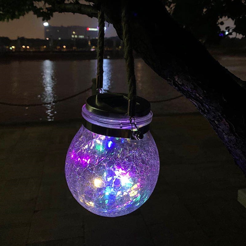 Decorative solar LED light in glass Garden lighting, LED garden lighting, LED string lights, solar lamp decoration for Christmas, parties, festivals