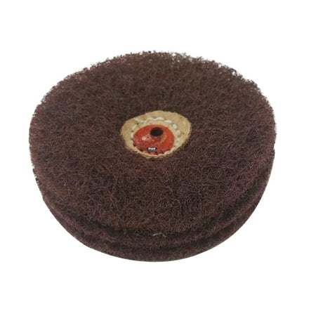 

Satin Finish 4 Wheel Aluminum Oxide Coarse Grade 3 Ply Matt Brush Buff Wheel