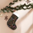 thumbnail image 7 of Daiia Decorative Feathers Print Christmas Stocking，18"Large Knitted Xmas Stocking for Kids, Family Stocking for Fireplace Christmas Holiday Party Decoration, 7 of 7